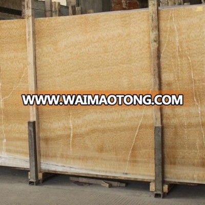 Chinese Polished Yellow Slab Price For Decoration Honey Onyx Marble Sample