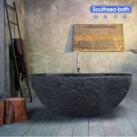 high quality black granite stone bath tub for sale