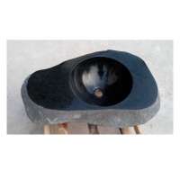 Wholesale New Cheap Natural Stone Solid Outdoor Black Wash Basin