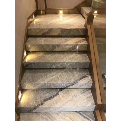 Building Materials White Stone Steps Stair Steps,Natural Marble%