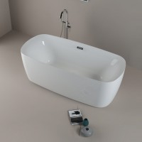 Hot Sale New Indoor Bathtub Free Standing Bathtub Acrylic European Bath Bathroom Tubs